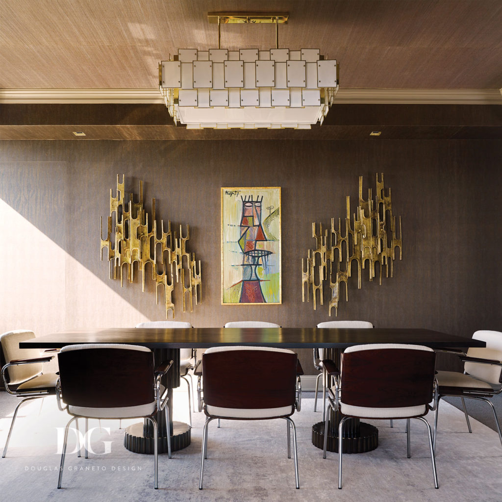 Modern conference room featuring Jeffery Greene Design Studio table top and Studio Van Den Akker chairs