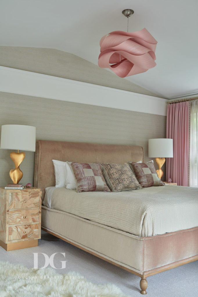 Bedroom Pink Gold Stroheim Kravet Dedar Lightology