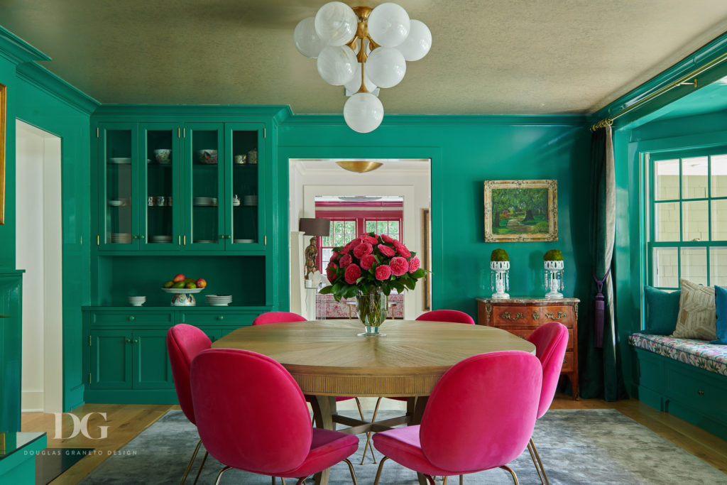 Dining Room Green Pink Circa Stark