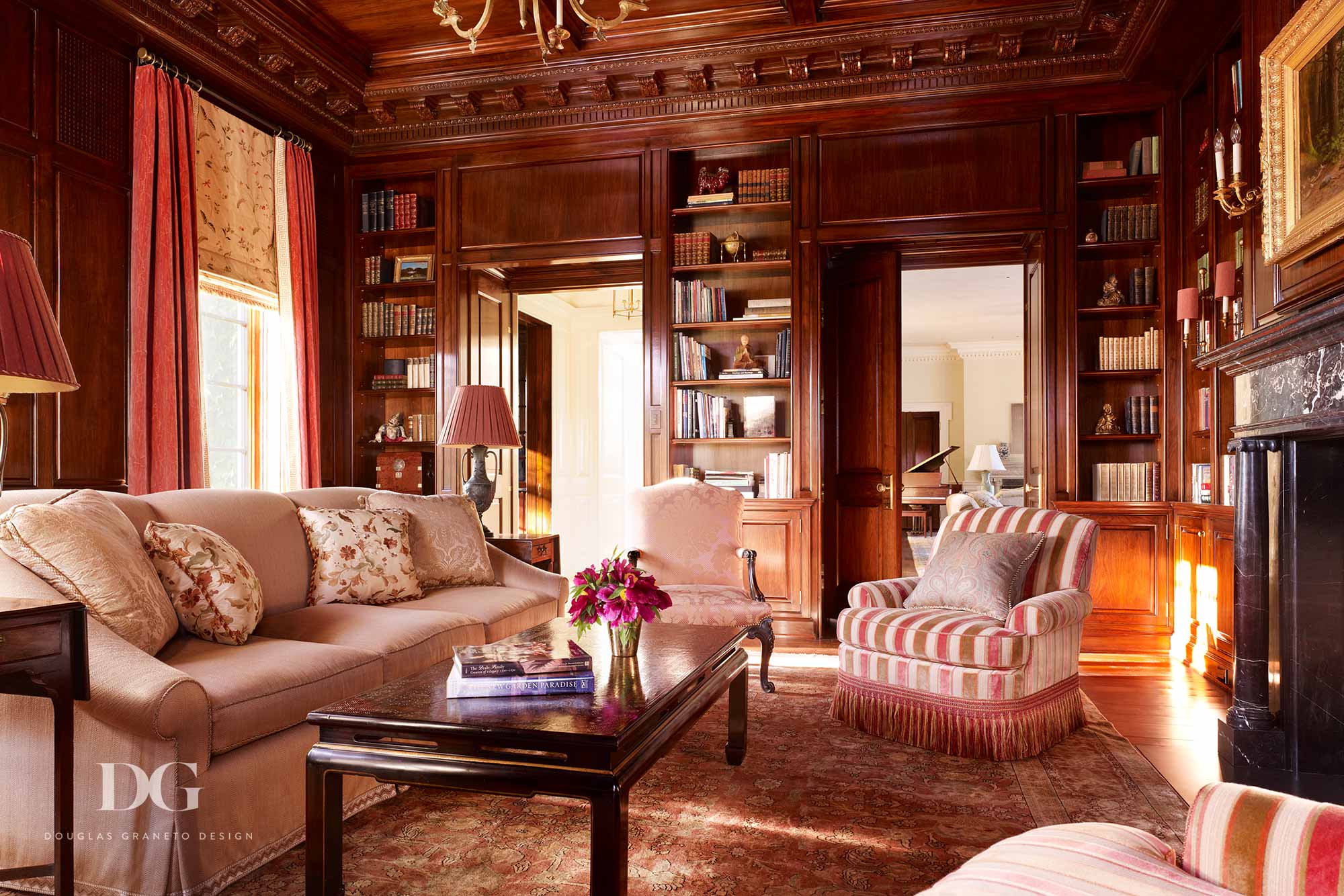 Inviting Study in Newly-Built Greenwich, CT Home