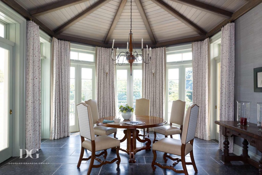 Circular Dining Area in Greenwich, CT Home