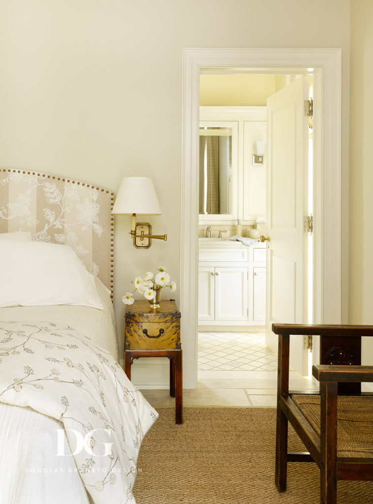 Elegant Bedroom Inside Stately Pool House