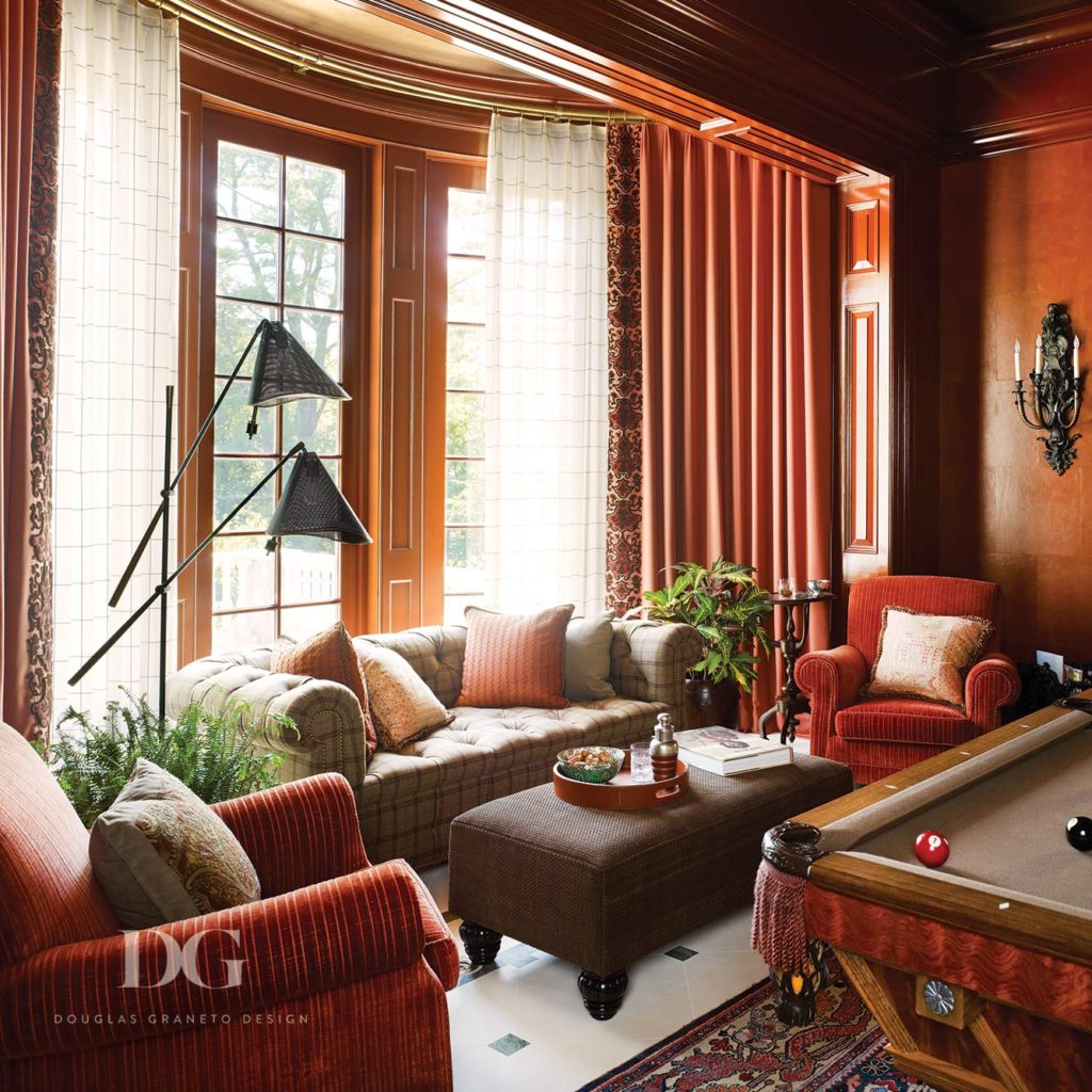 Seating Area Positioned Next to Window in Stately Manor