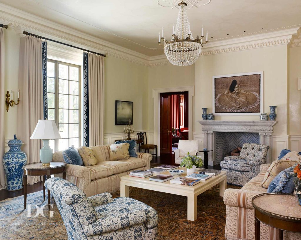 Comfortable Seating Area in Newly-Built Greenwich, CT Home