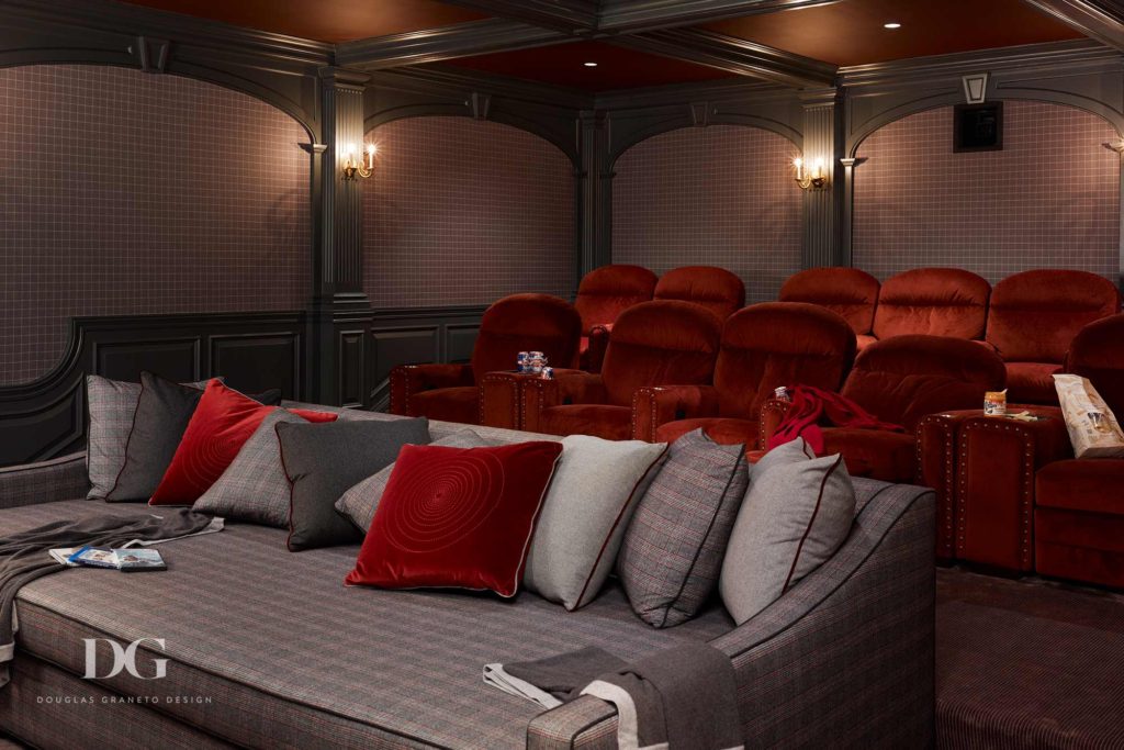 Screening Room Featuring Comfortable Seating