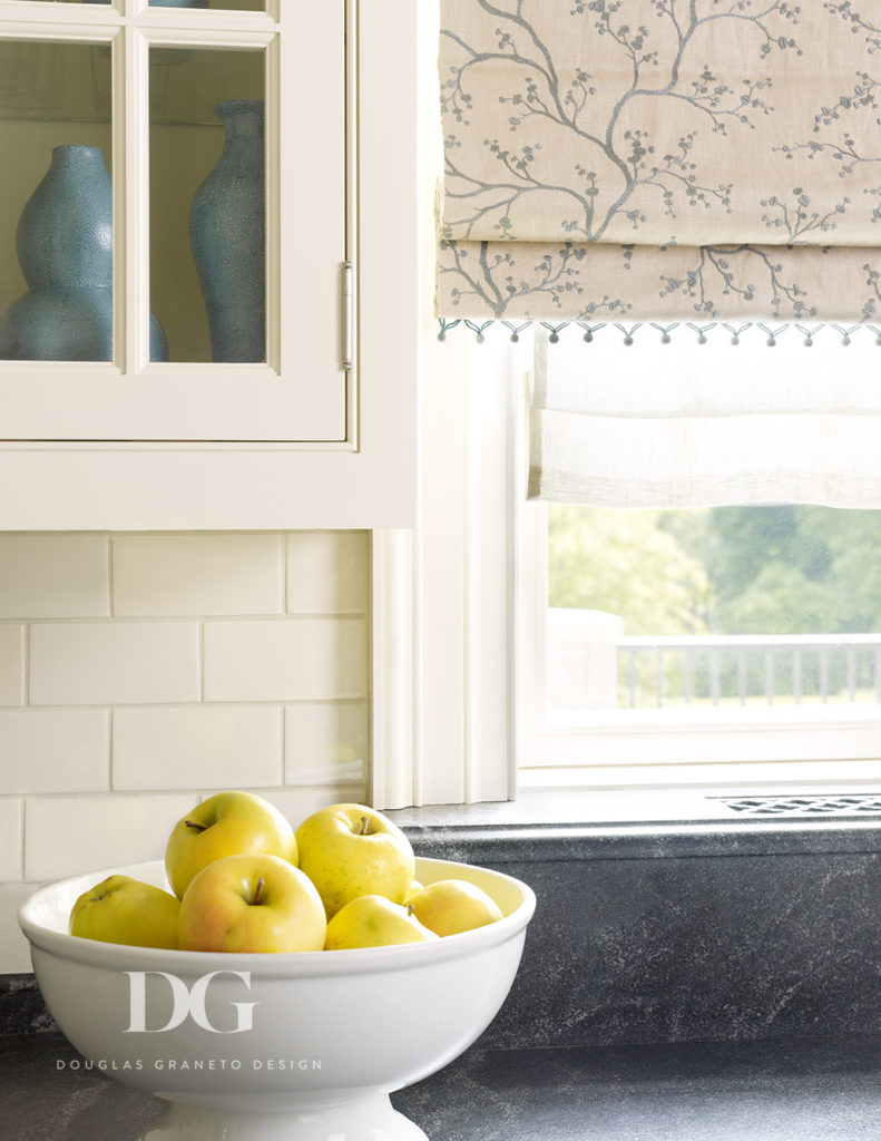 Fruit bowl on kitchen stonetop