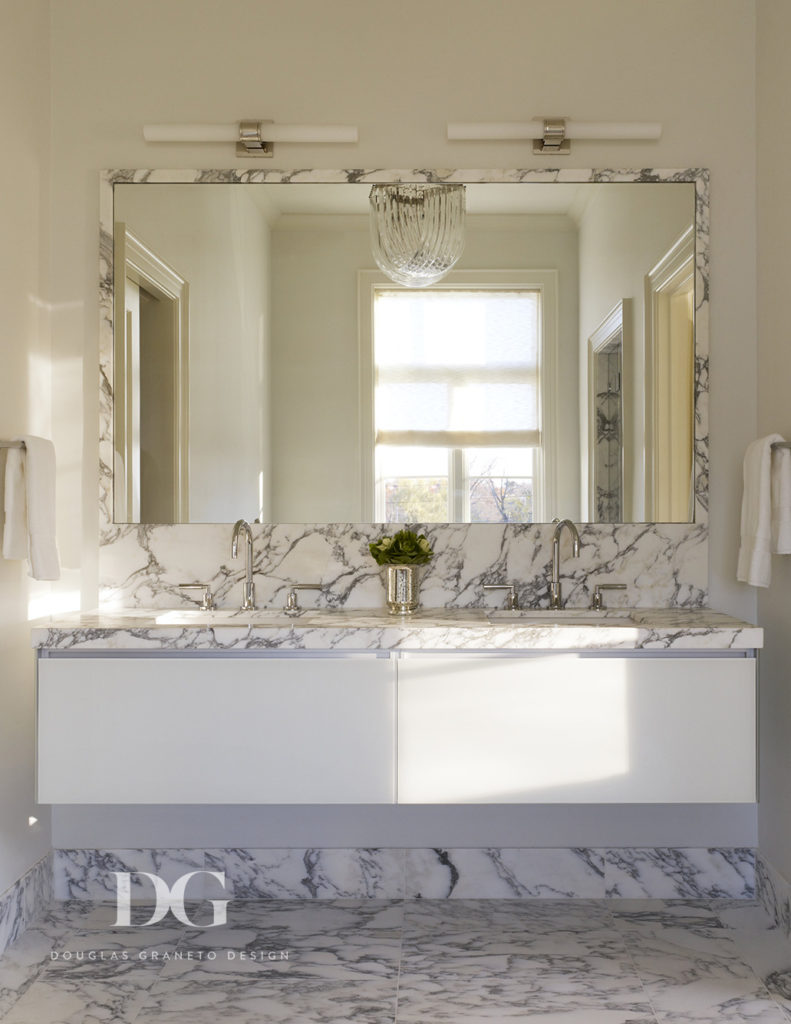 his and her marble bathroom sink