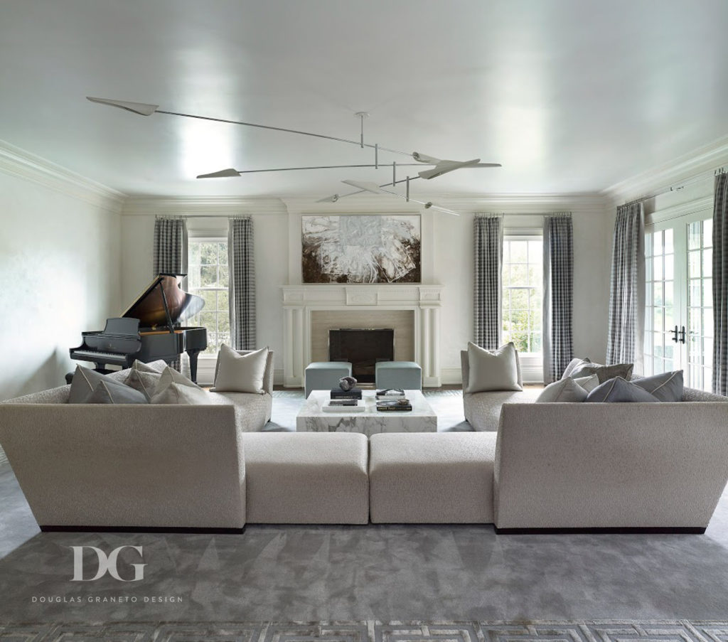 Living Room David Weeks Chandelier Stark Donghia Sofa