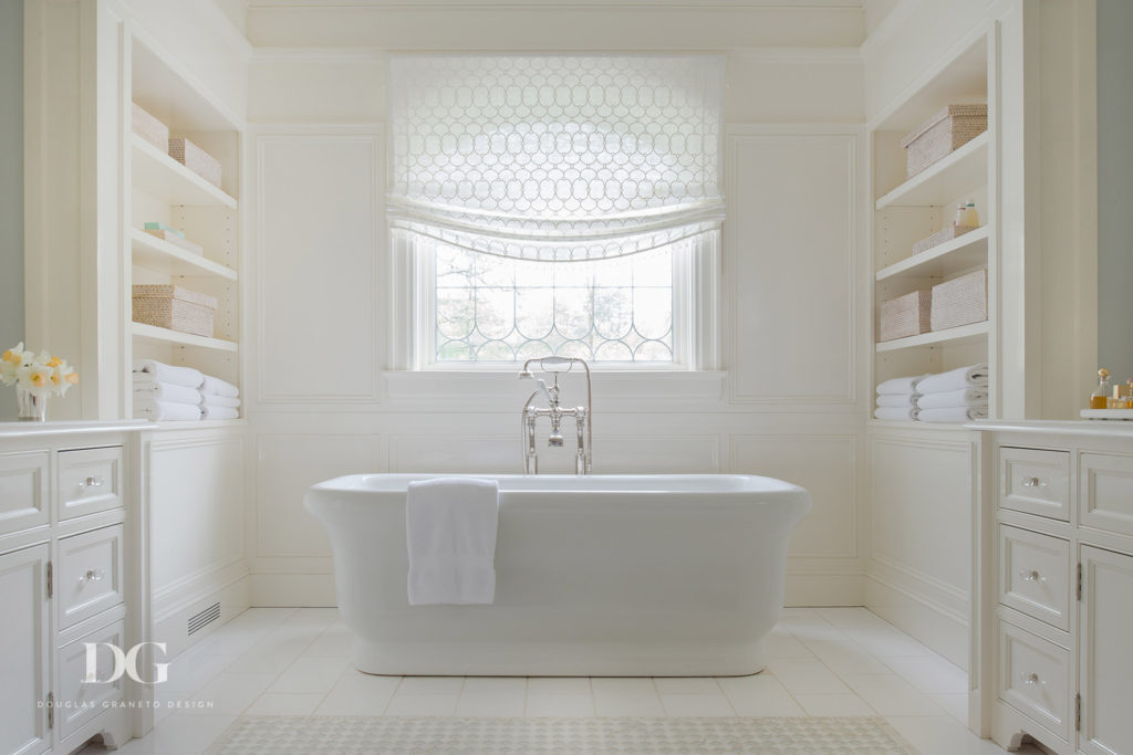 clean white bathroom home renovation design